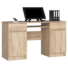 CLP A5 2D 2SZ PK Writing Desk in Sonoma Oak