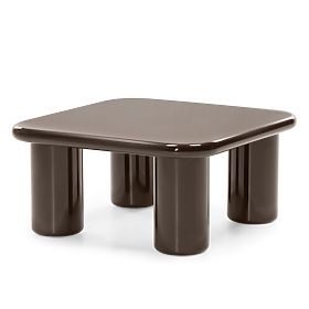 Coffee Table Cherry 70 cm, Chocolate, Glossy