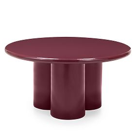 Coffee Table Everett 80 cm, Burgundy, Glossy