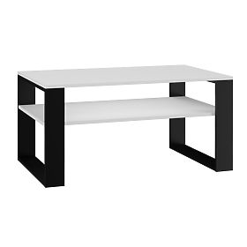 Coffee Table Modern 1P WHITE BLACK