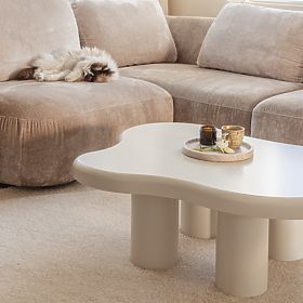 Coffee Table Vercelli 100 cm, White