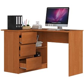 CORNER DESK B16 CLP LEFT ALDER