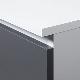 CORNER DESK B20 CLP RIGHT WHITE / GRAY