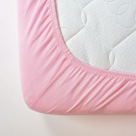 Cotton bed sheet 200x140 cm - pink