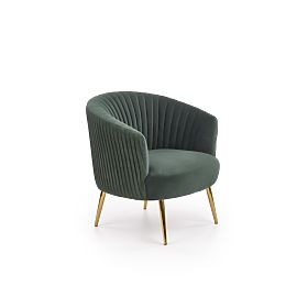 CROWN Relaxation Chair Dark Green / Gold