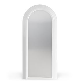 Decorative Hanging Mirror Giovanni 170x80 cm, White, Rounded