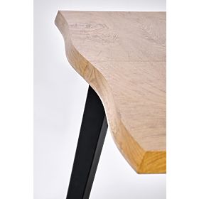 DICKSON 2 Extendable Table 150-210/90 cm, Top - Natural, Legs - Black (2p=1pc)