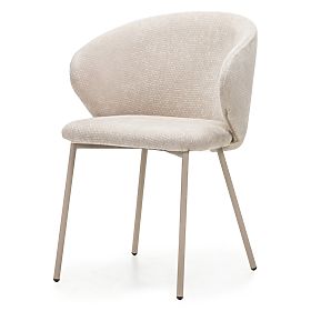 Dining Chair Adrano, Light Beige/Beige Legs