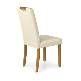 Dining Chair CARO - Cream/Beech, Halmar