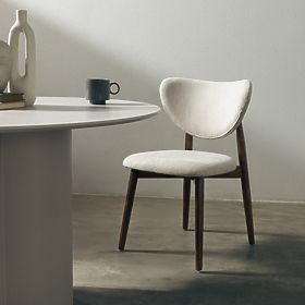 Dining Chair Domenico Beige/Walnut