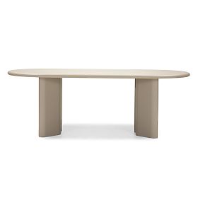 Dining Table Lima 220 cm, Dark Beige, Oval
