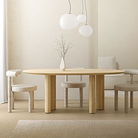 Dining Table Segretto 200 cm, Oval, Natural Oak