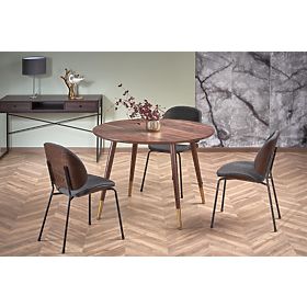 DOMENICO Table Top - Walnut, Legs - Walnut / Gold (2p=1pc)