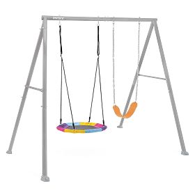Double Garden Swing Children's Playground for Kids Bird's Nest INTEX 44126, INTEX