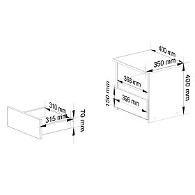 DRESSER CL1 PK GRAPHITE GRAY / WHITE
