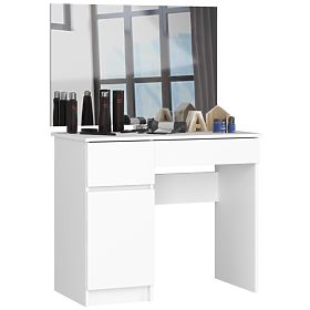 Dressing Table with Mirror CLP P-2/SL 900x600 LEFT PK WHITE