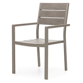 Drillo Garden Chair Aluminum, Beige-Grey, Polywood