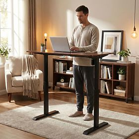 Electric Adjustable Desk 140x70 cm, Height Adjustable 76-121 cm ModernHome, MODERNHOME