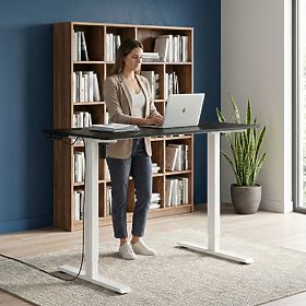 Electric Height Adjustable Desk 120x60 cm, Height 72-117 cm ModernHome, MODERNHOME