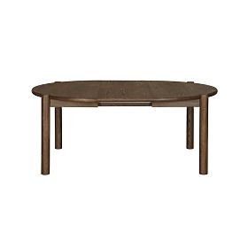 Extendable Dining Table Bruna, 137-187 cm, Oval, Mocha Oak