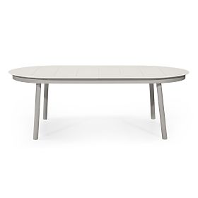 Extendable Garden Table Marinelli 230-300 cm, Aluminum, Light Beige