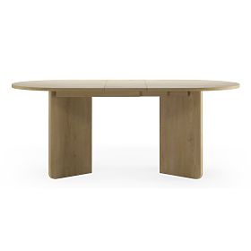 Extendable Oval Table Lou 140-200 cm, Oak Cremona Torro