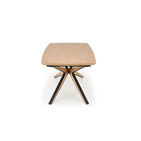 Extendable Table JAMES, Natural/Black (2p=1pc)