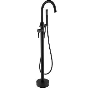 Floor-Mounted Bath Faucet Rea Lungo Black, Rea