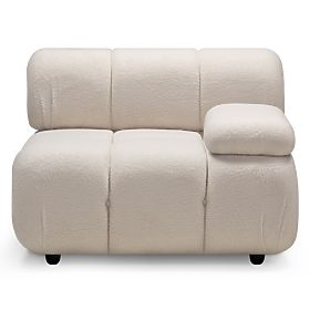 Fluf Big Right-Sided Module Light Beige, Boucle