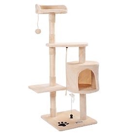 Four-Level Cat Scratcher Beige PJ-042 85 cm