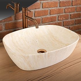 Furniture Washbasin Rea Freja Travertine Matt