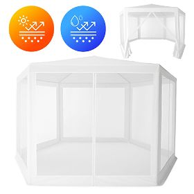 Garden Commercial Pavilion Tent 2x2x2 m with Mosquito Net White MultiGarden, MultiGarden