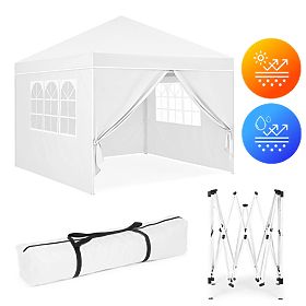 Garden Pavilion Tent 3x3 m Automatic Folding + 4 Side Walls MultiGarden, MultiGarden