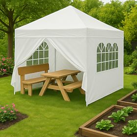 Garden Pavilion Tent 3x3 m Automatic Folding + 4 Side Walls MultiGarden, MultiGarden
