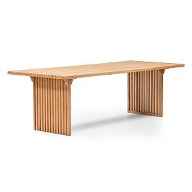 Garden Table Familis ll, 240 cm, Teak Look, FSC Eucalyptus Wood