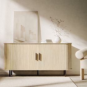 Gliss Dresser, Rounded, Slats, Light Oak