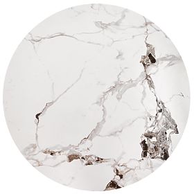 GORETTI Coffee Table White Marble / Black (2p=1pc)