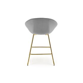 H112 Bar Stool Gray/Gold (2pcs)