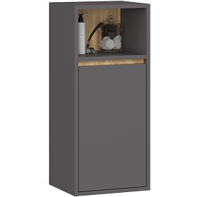 HANGING BATHROOM CABINET VAMI W35 1D 1W GRAPHITE GRAY / ARTISAN OAK