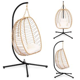 Hanging Garden Hammock Chair Cocoon Free-Standing up to 120 kg + Cushions MultiGarden, MultiGarden