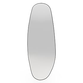 Hanging Mirror in Black Frame Frivatti, 55x150 cm, Irregular Shape