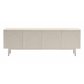 Helene Four-Door TV Cabinet, Cashmere