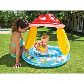 Inflatable Children's Mushroom Pool with Roof Intex 57114