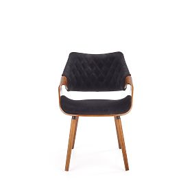 K396 Chair Walnut/Black (1p=1pc)