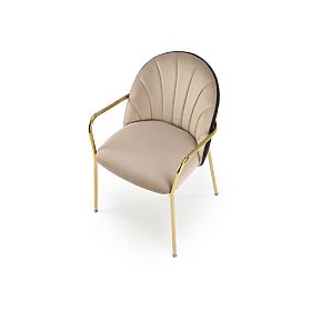 K500 Chair Beige/Black (1p=2 pcs)
