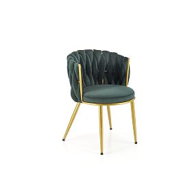 K517 Chair Dark Green / Gold (1p=2pcs)
