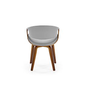 K544 Chair Grey / Walnut (1p=1pc), Halmar