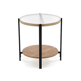 KAMALA S Table, Natural/Black (1p=1pc), Halmar