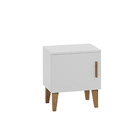 KUBI bedside table - white