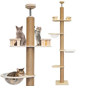 Large Cat Scratching Post Beige 255-265cm P70503